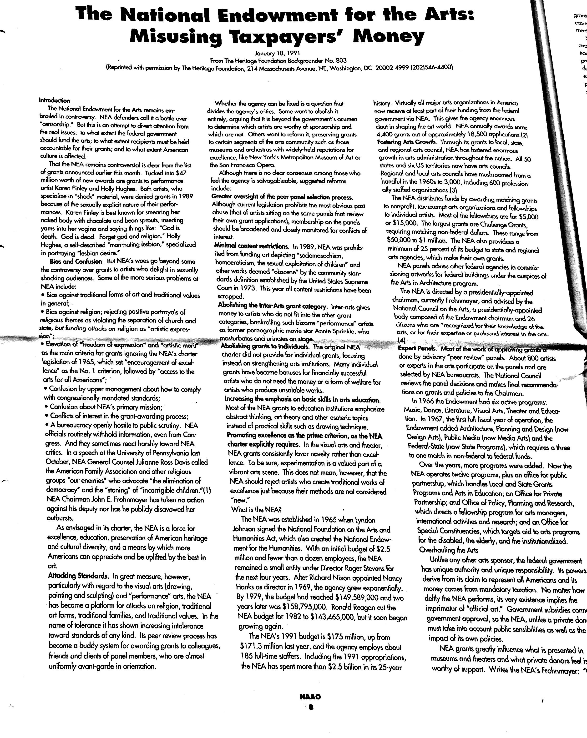 January 1991 - NAAO Bulletin Page 8.jpg