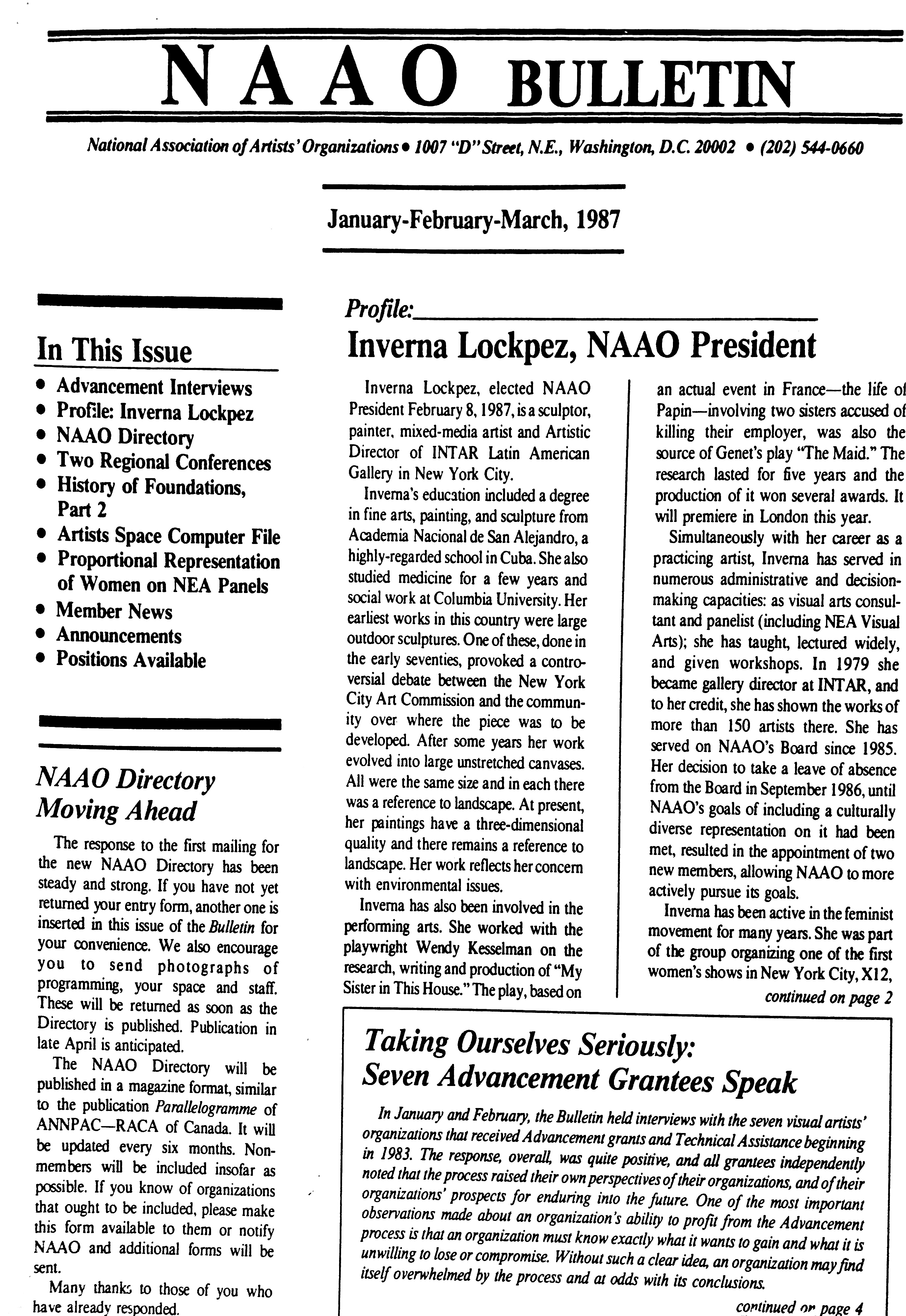 January-February-March 1987 - NAAO Bulletin Page 1.jpg
