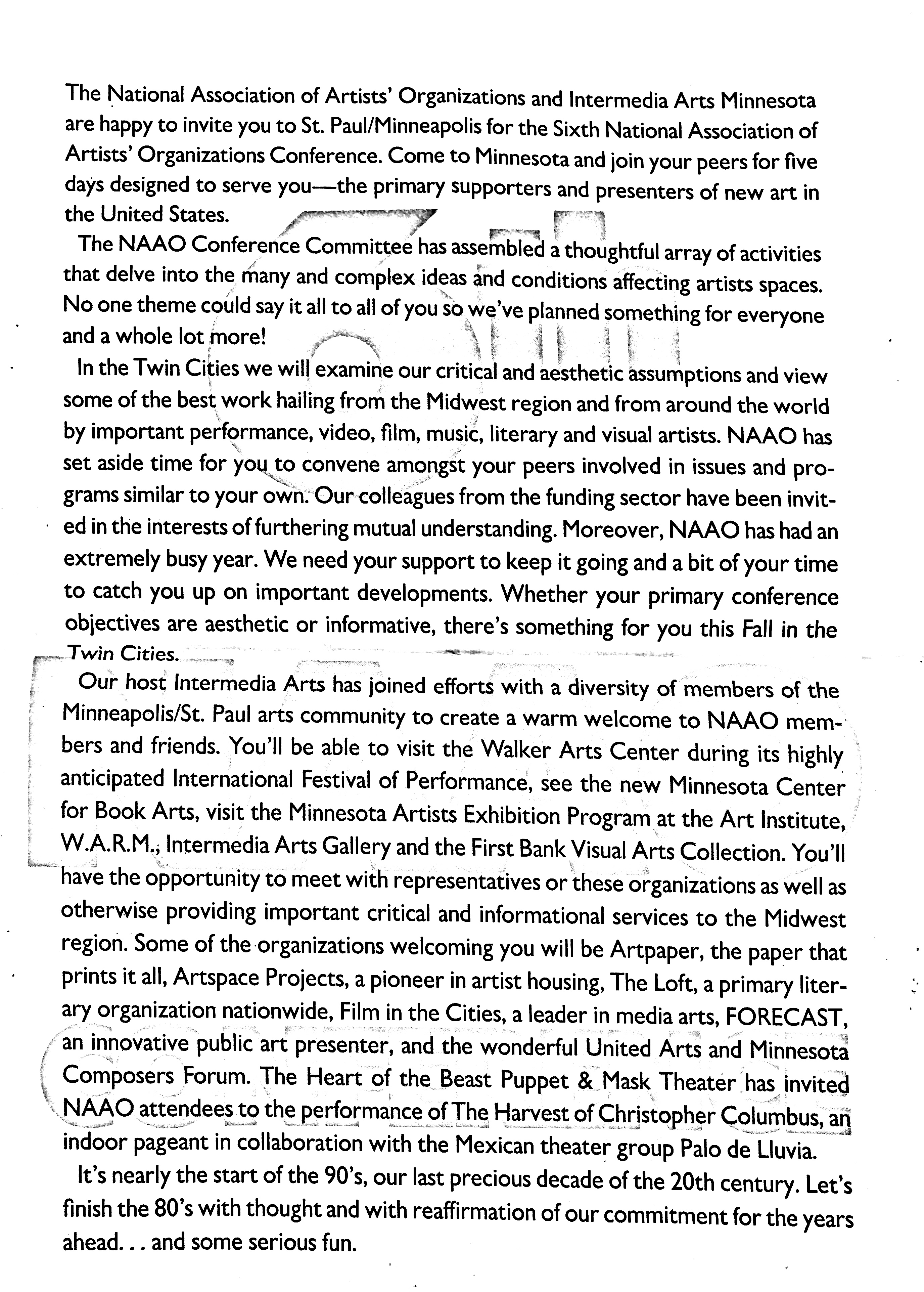 October 11-15, 1989 - 6th NAAO Conference Page 1.jpg